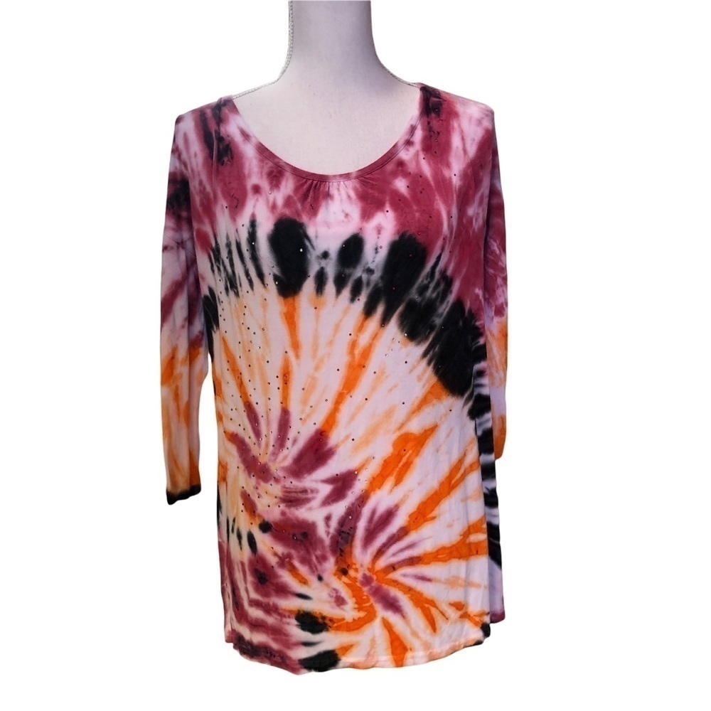 THOMAS & OLIVIA - WOMENS PRETTY TIE DYE TOP SIZE SMALL
